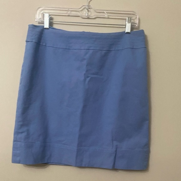 Talbots Classic Blue Women's Cotton Skirt - Picture 2 of 5